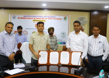 The Panchayati Raj Department signed an MoU with six universities, establishing model GPDP plans in 750 Gram Panchayats