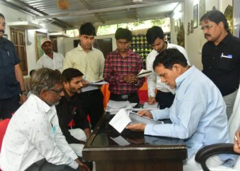 Urban Development and Energy Minister A.K. Sharma held a public hearing at his camp office