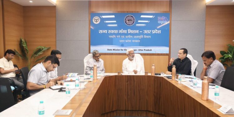 UP Jal Shakti Minister Reviews Namami Gange and Rural Water Supply Department Projects