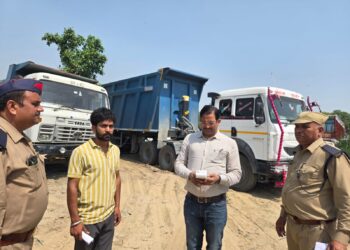 Strict Action by Gautam Buddh Nagar Transport Department Against Overloaded Vehicles