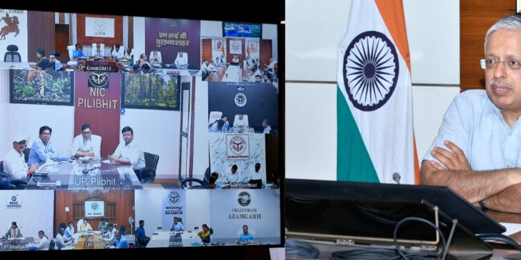 Chief Secretary Issues Directions during Weekly Review Meeting Via Video Conferencing