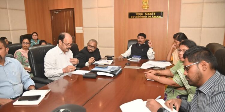Minister Atul Bora Reviewed the Progress of the 100-day action Plan of the PNRD Department