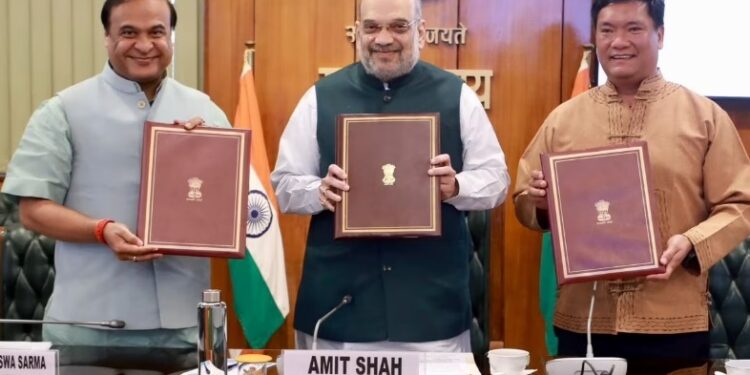 Amit Shah On Agreement With Assam