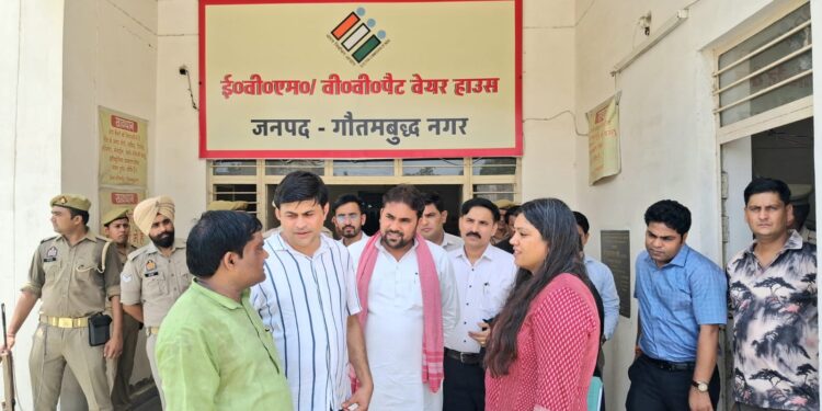 District Election Officer Conducts Quarterly Inspection of EVM-VVPAT Warehouse