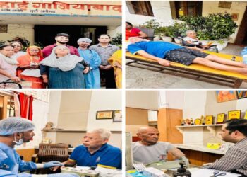 Free Health Camp Organized at Duhai Old Age Home, Hundreds Benefited