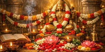 flower offered to which god