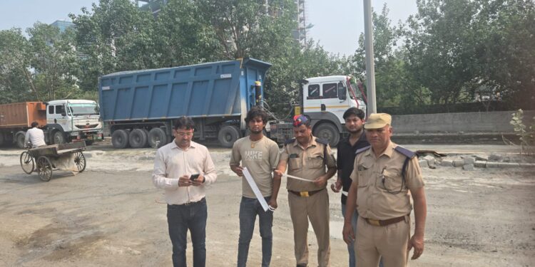 Transport Department Cracks Down on Overloaded Trucks in Noida, Collects ₹8.5 Lakh Penalty
