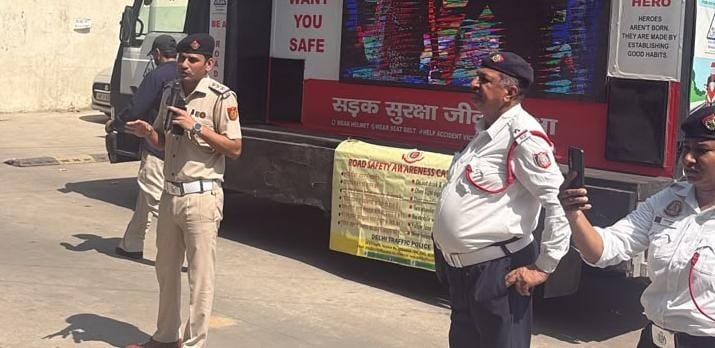 Road Safety Awareness Programme Conducted at Nand Nagri DTC Depot