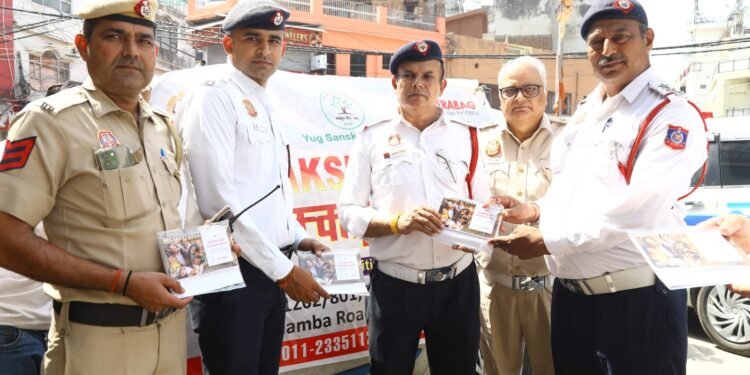 Street Play On Road Safety Awareness Held at Lal Quarter Market Chowk, Krishna Nagar